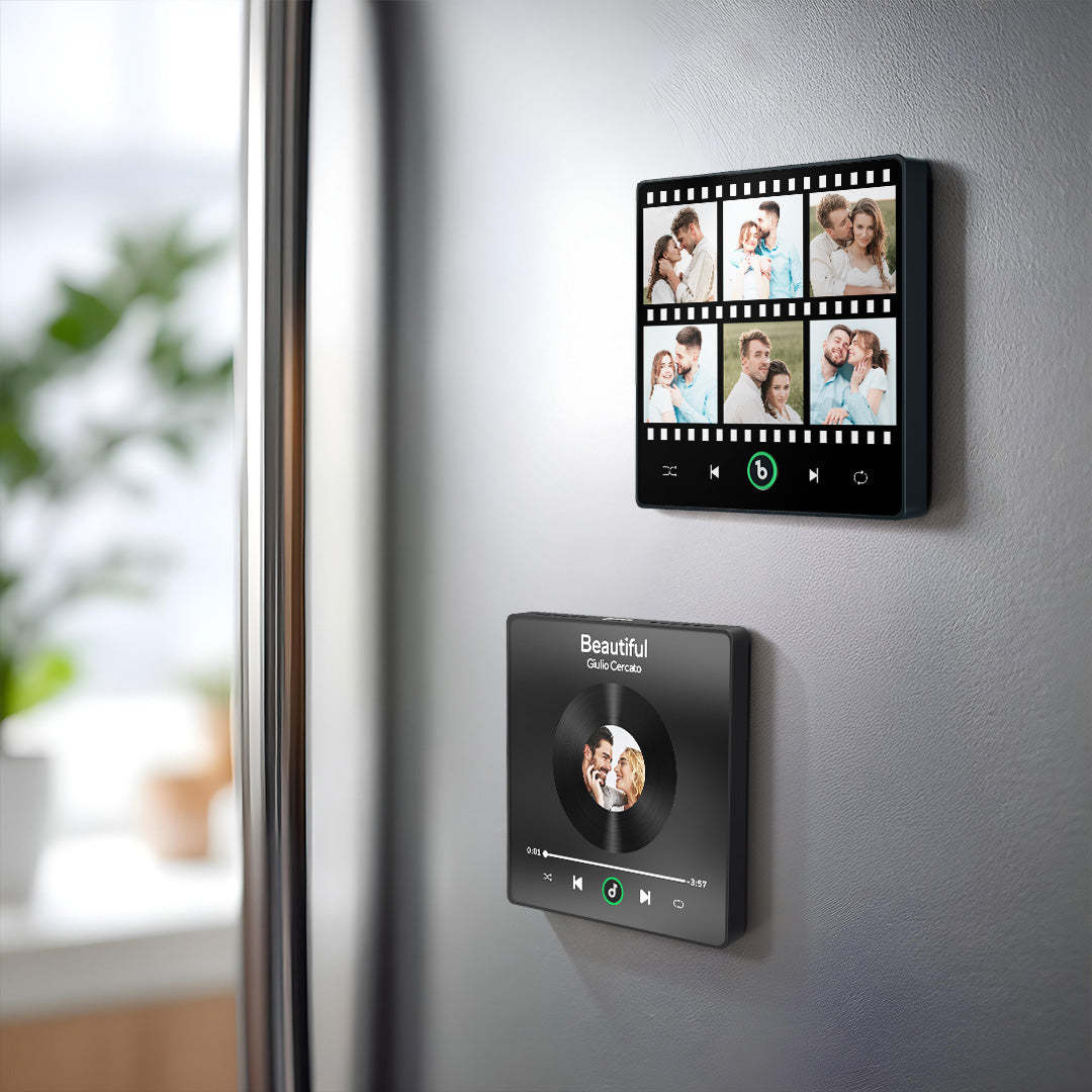New 4.0 Upgrade Custom Music Fridge Magnet Film Style Fridge Magnet Gift for Lover - FaceBoxerUK