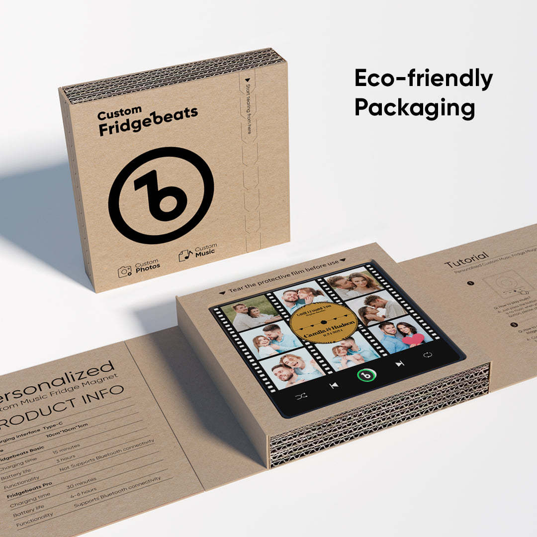 New 4.0 Upgrade Custom Music Fridge Magnet Film Photo Collage Style Fridge Magnet Gift for Lover - FaceBoxerUK