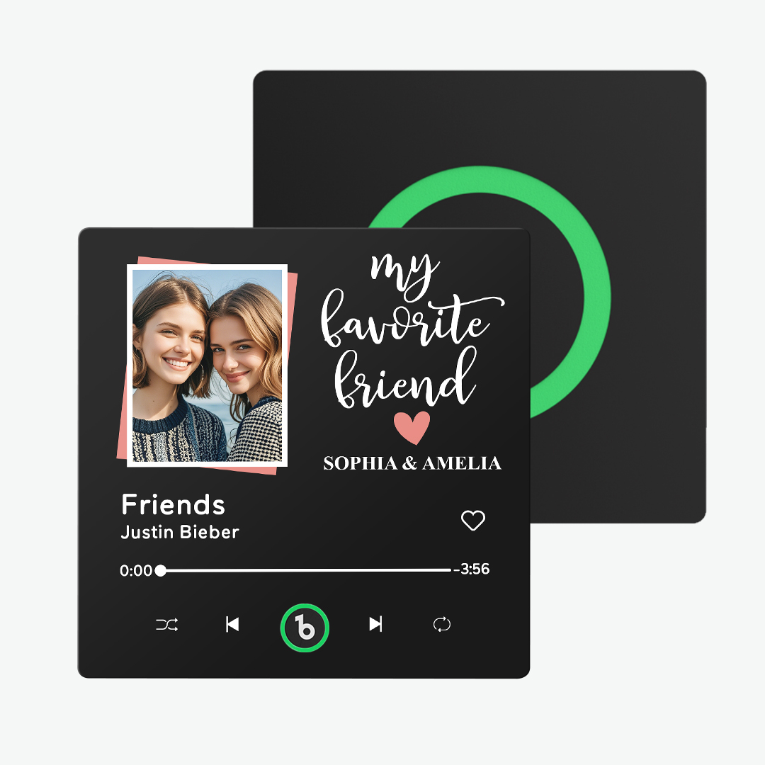 Personalized Music Fridge Magnet Colorful Album Fridge Magnet Can Plays Song FridgeBeats Pro Supports Bluetooth Connectivity Gift for Friends Couples - FaceBoxerUK