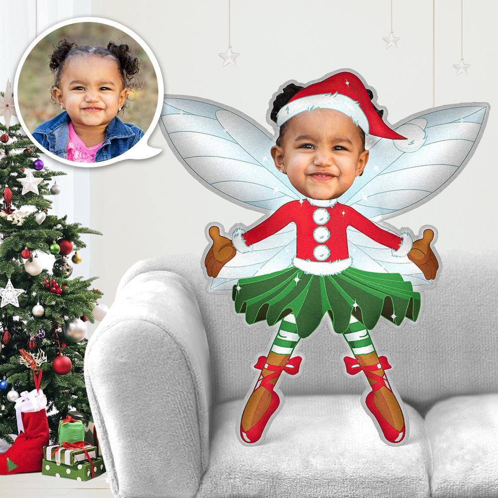 My Face Pillow Custom Pillow Face Body Pillow Personalised Photo Pillow Gift Christmas Elf Christmas Angel Costume Throw Pillow MiniMe Costumes Pillow - FaceBoxerUK