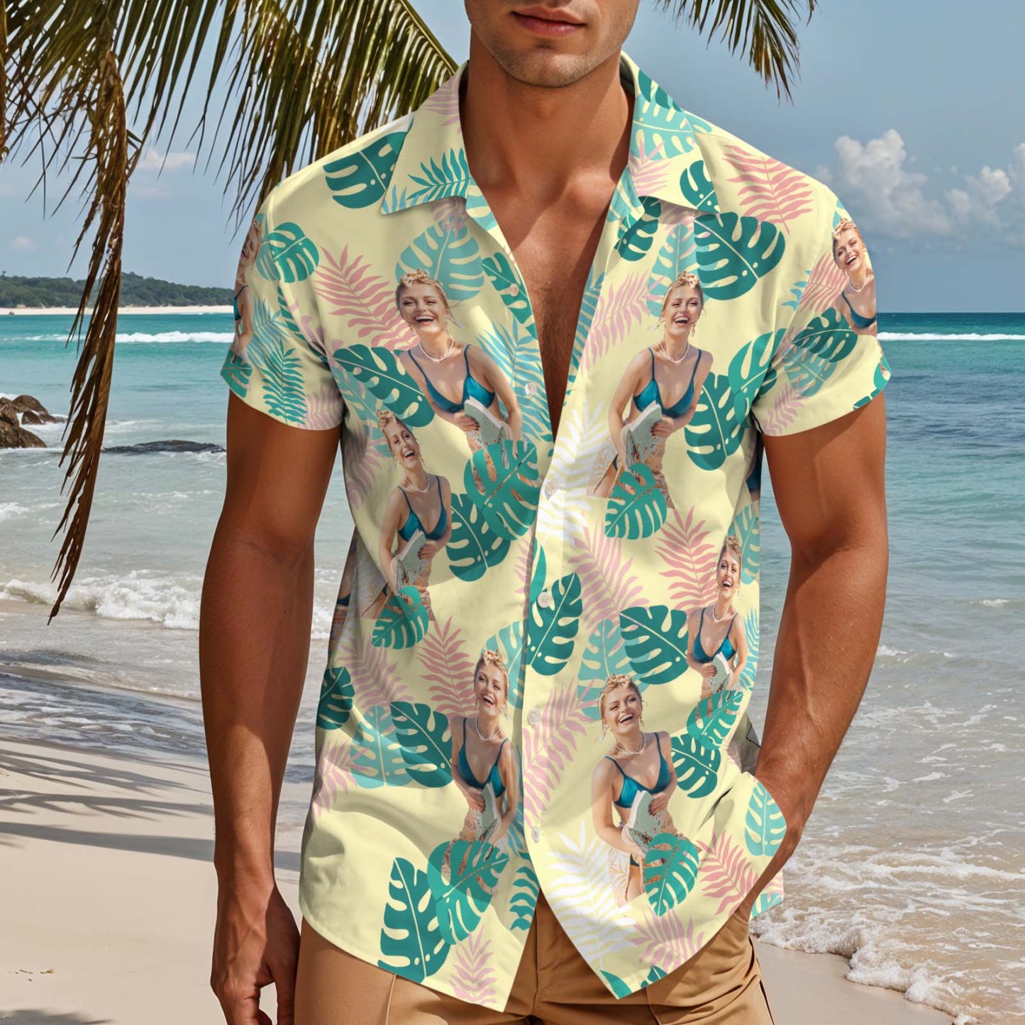 Custom Hawaiian Shirts With Photo Sexy Girl Photo Aloha Shirt For Him - FaceBoxerUK