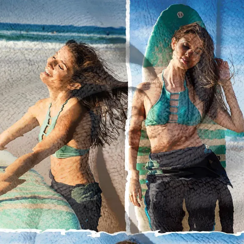 Engraved Photo Beach Towel Gift for Girlfriend - FaceBoxerUK