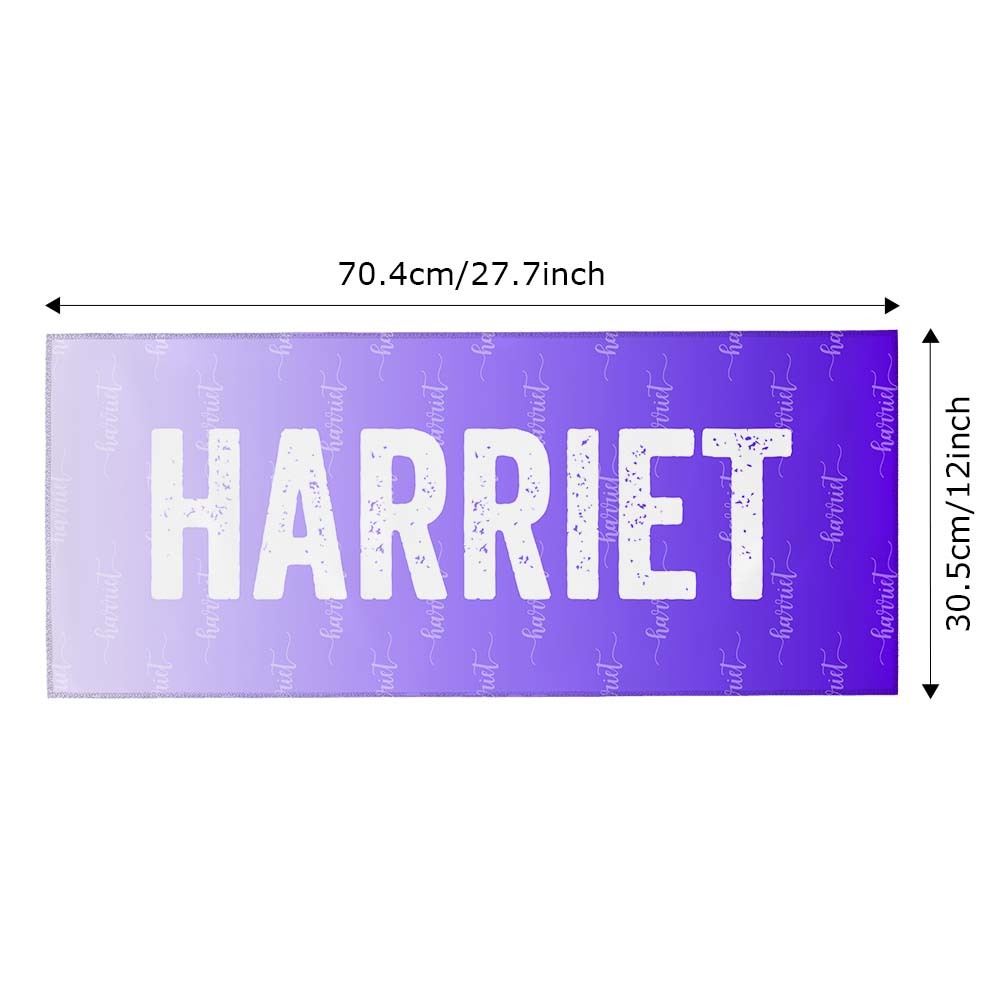 Custom Purple Beach Towel Personalized Photo Beach Towel Special Gift - FaceBoxerUK