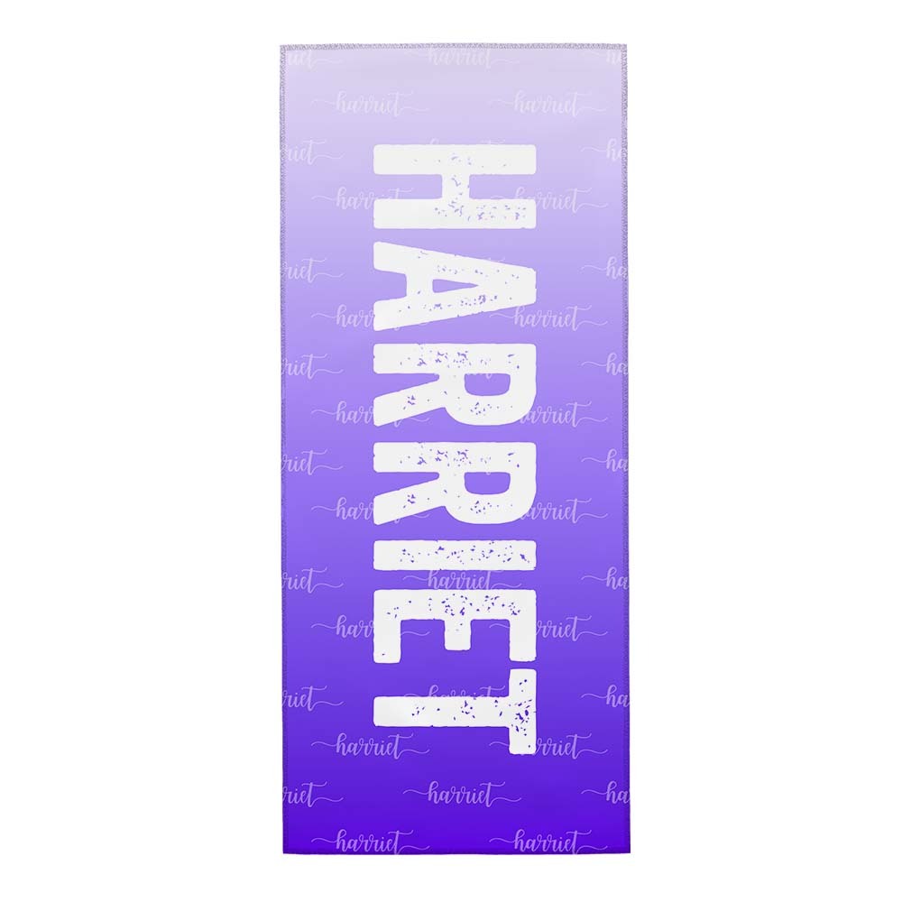 Custom Purple Beach Towel Personalized Photo Beach Towel Special Gift - FaceBoxerUK