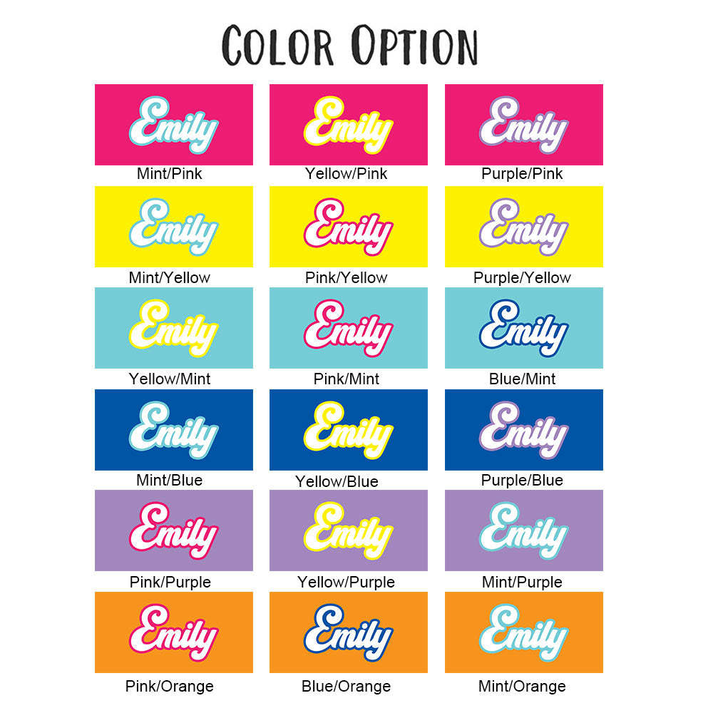 Personalized Bath Beach Towel Custom Name Colorful Beach Towel Gift for Family - FaceBoxerUK