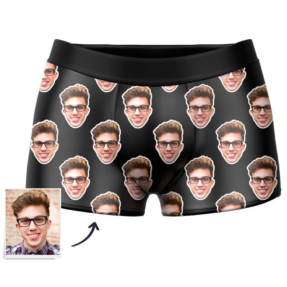 Personalised Boxer Shorts For Him Face on Boxers Personalised Boxer Shorts- The Perfect Gift Idea