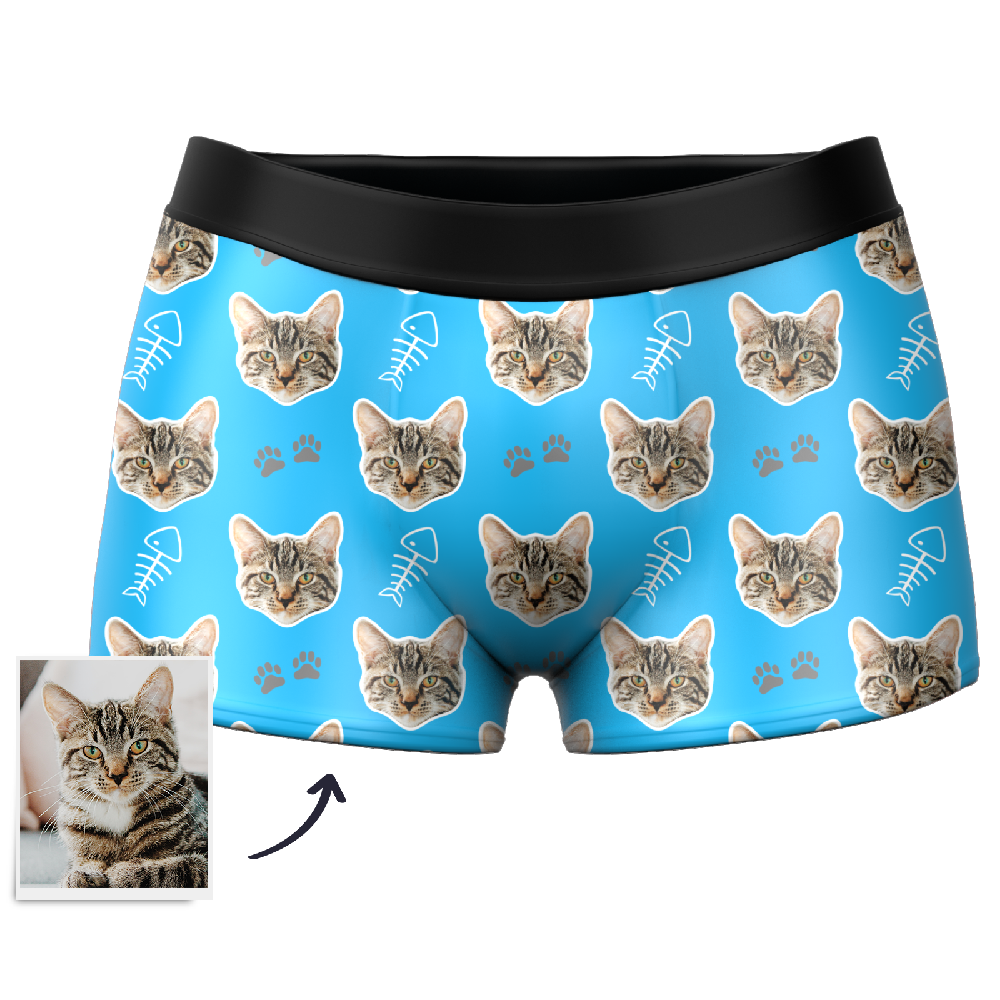 Custom Cat Boxer Shorts - MyPhotoSocks
