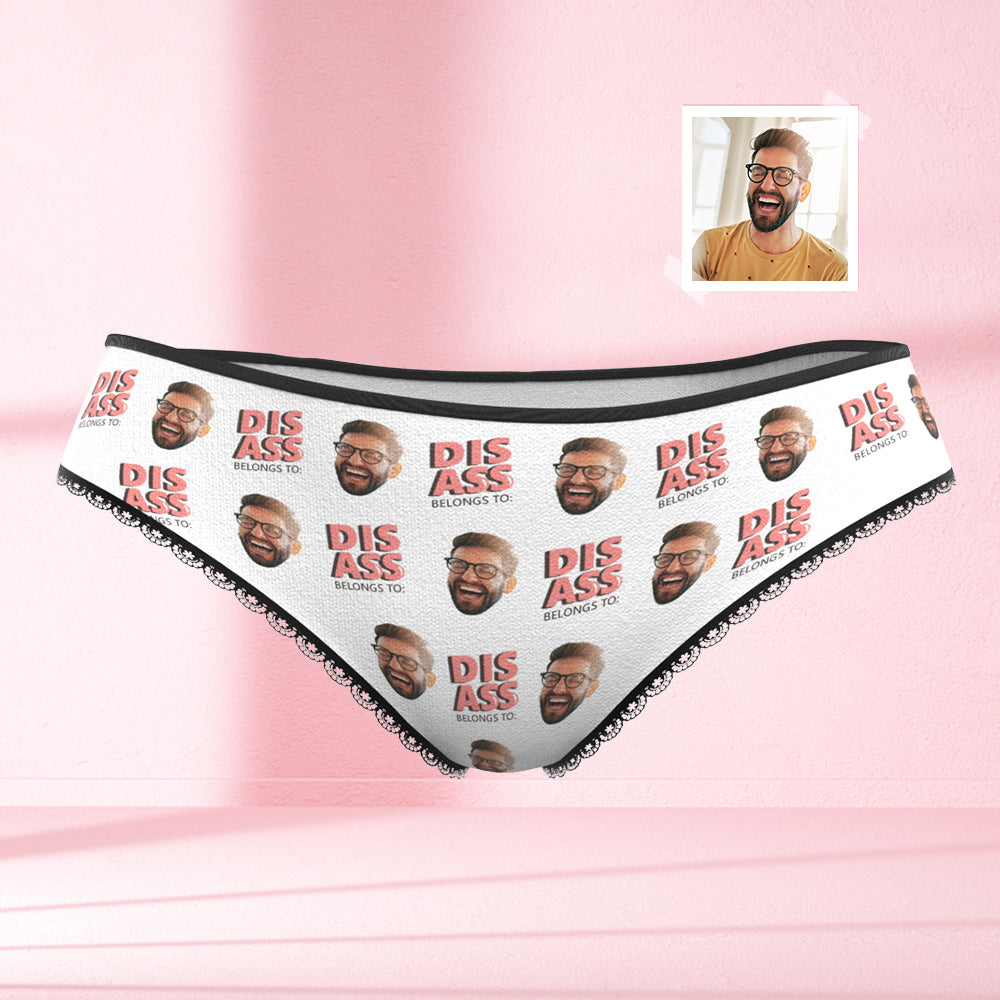 Custom Face Women's Panties Dis Ass Belongs To