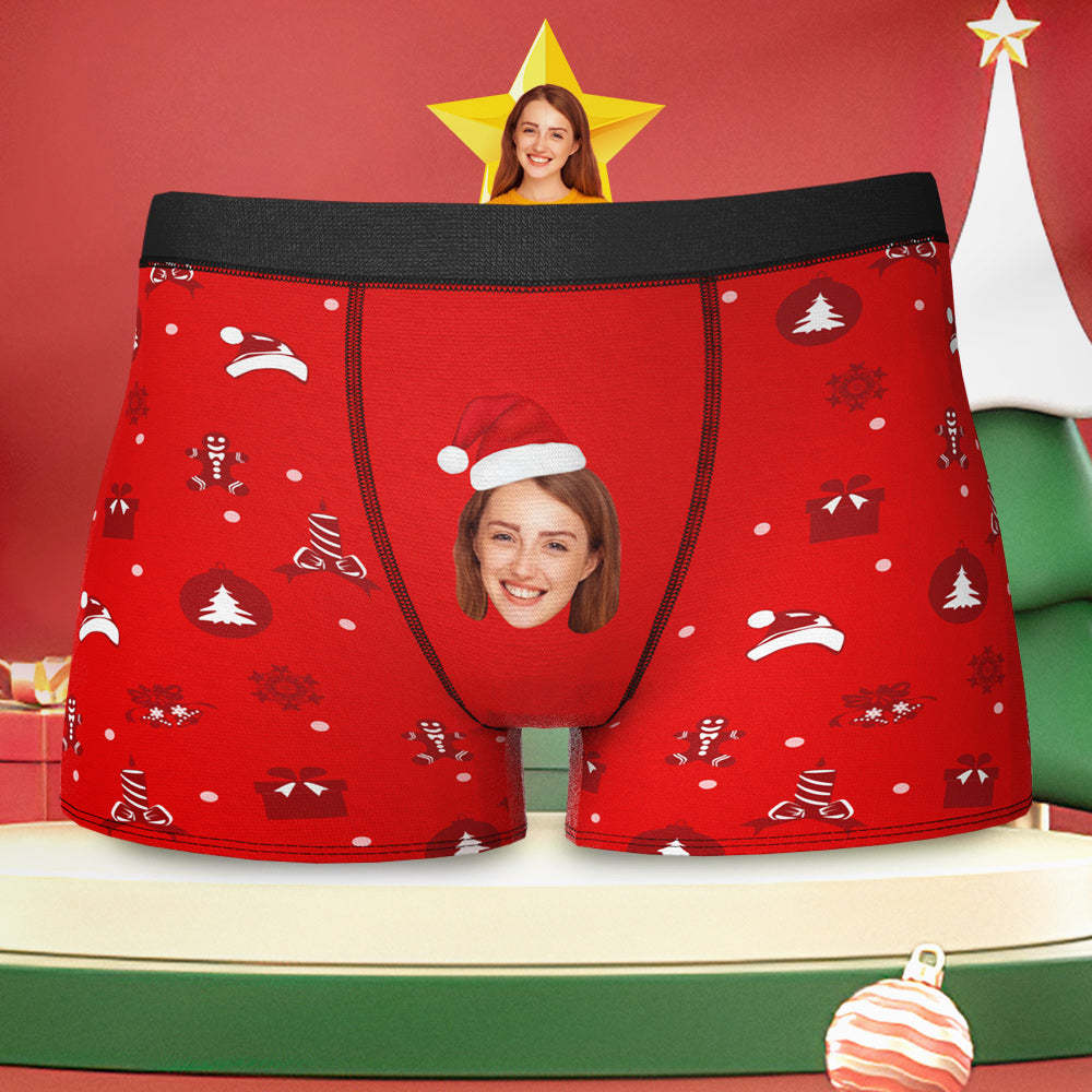 Custom Girlfriend Face Boxer Briefs Funny Personalised Face Underwear Christmas Gift - FaceBoxerUK