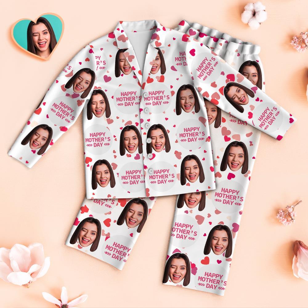 Custom Face Pajamas Happy Mother's Day Personalised Photo Pajamas Set Mother's Day Gifts