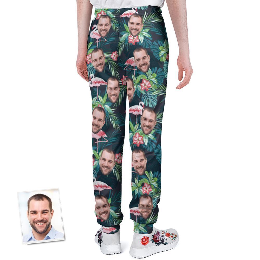 Custom Face Sweatpants Personalised Hawaii Design Unisex Joggers - Gift for Lover - FaceBoxerUK