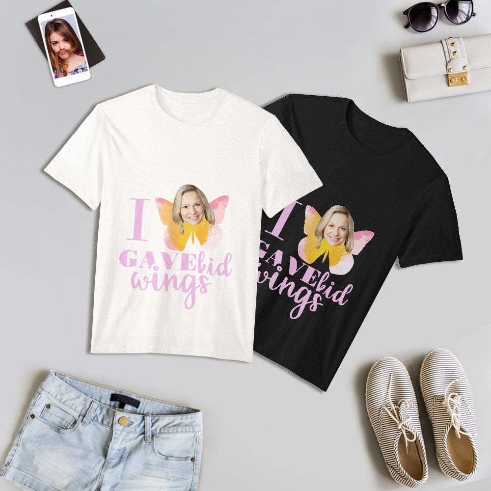 Custom Face T-shirt Mother's Day Family Shirt Matching Shirt Gift for Mom