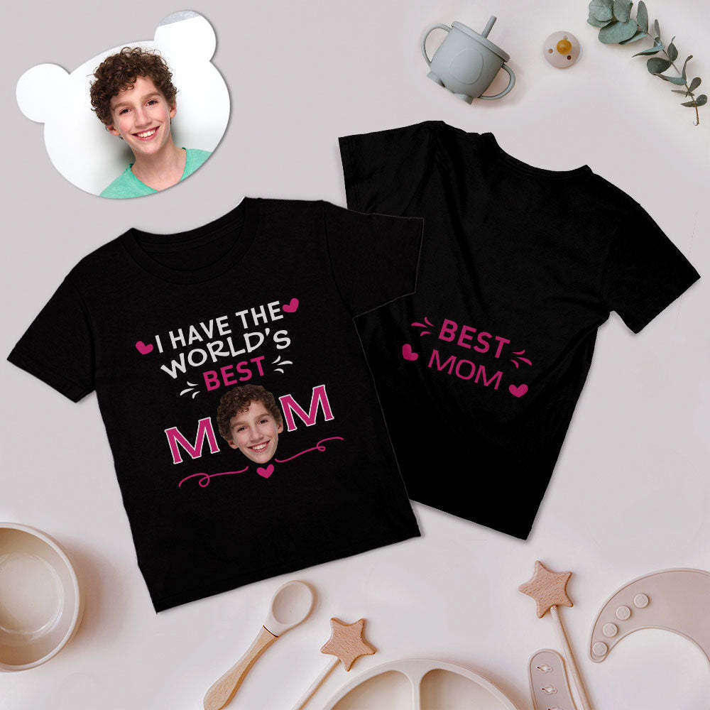 Custom Face T-shirt Best Mom Matching Shirt Mother's Day Gift