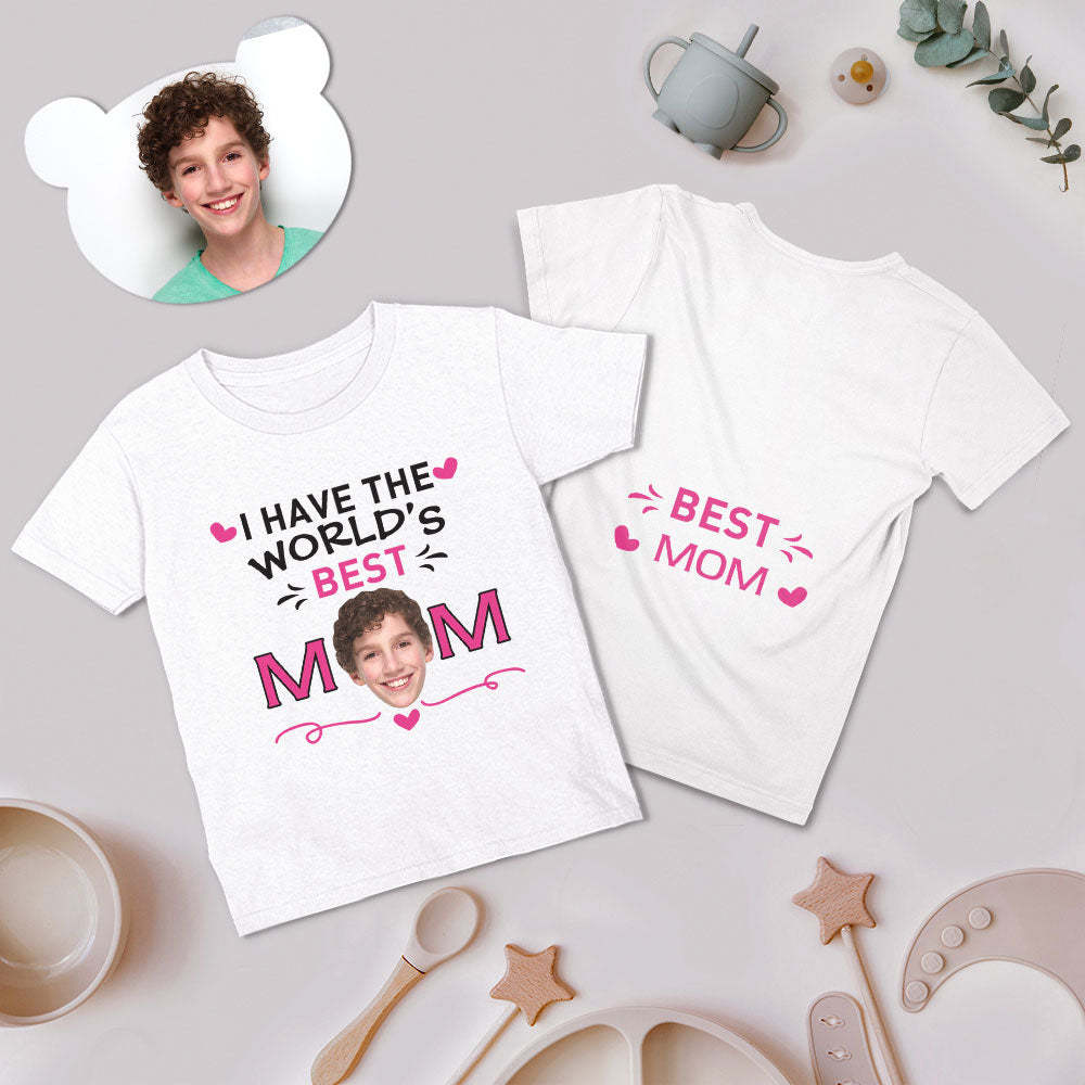 Custom Face T-shirt Best Mom Matching Shirt Mother's Day Gift
