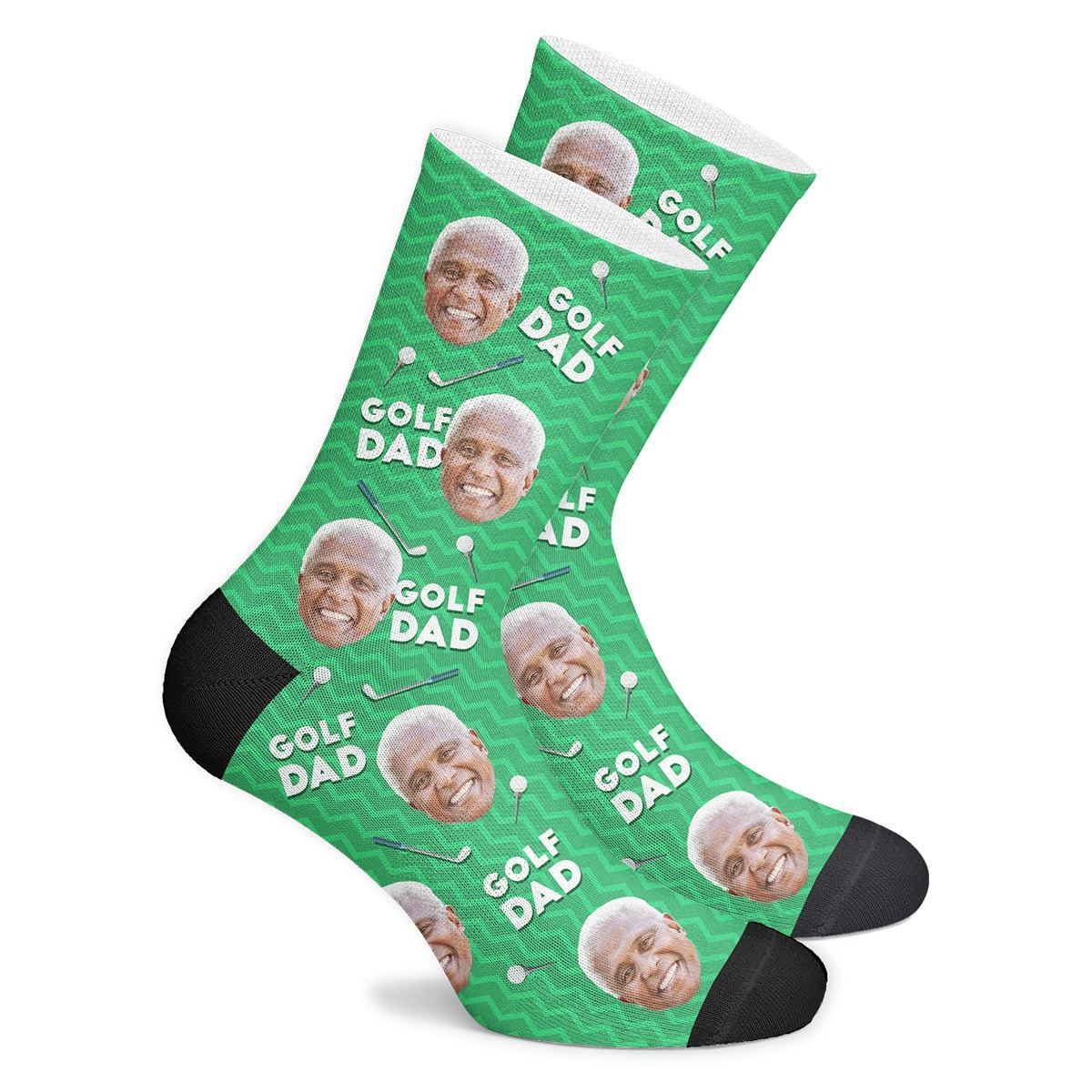 Custom Golf Dad Socks - Facesboxeruk