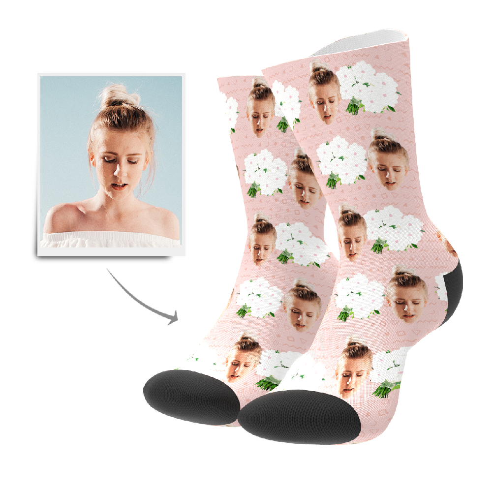 Custom Flowers Socks - Facesboxeruk