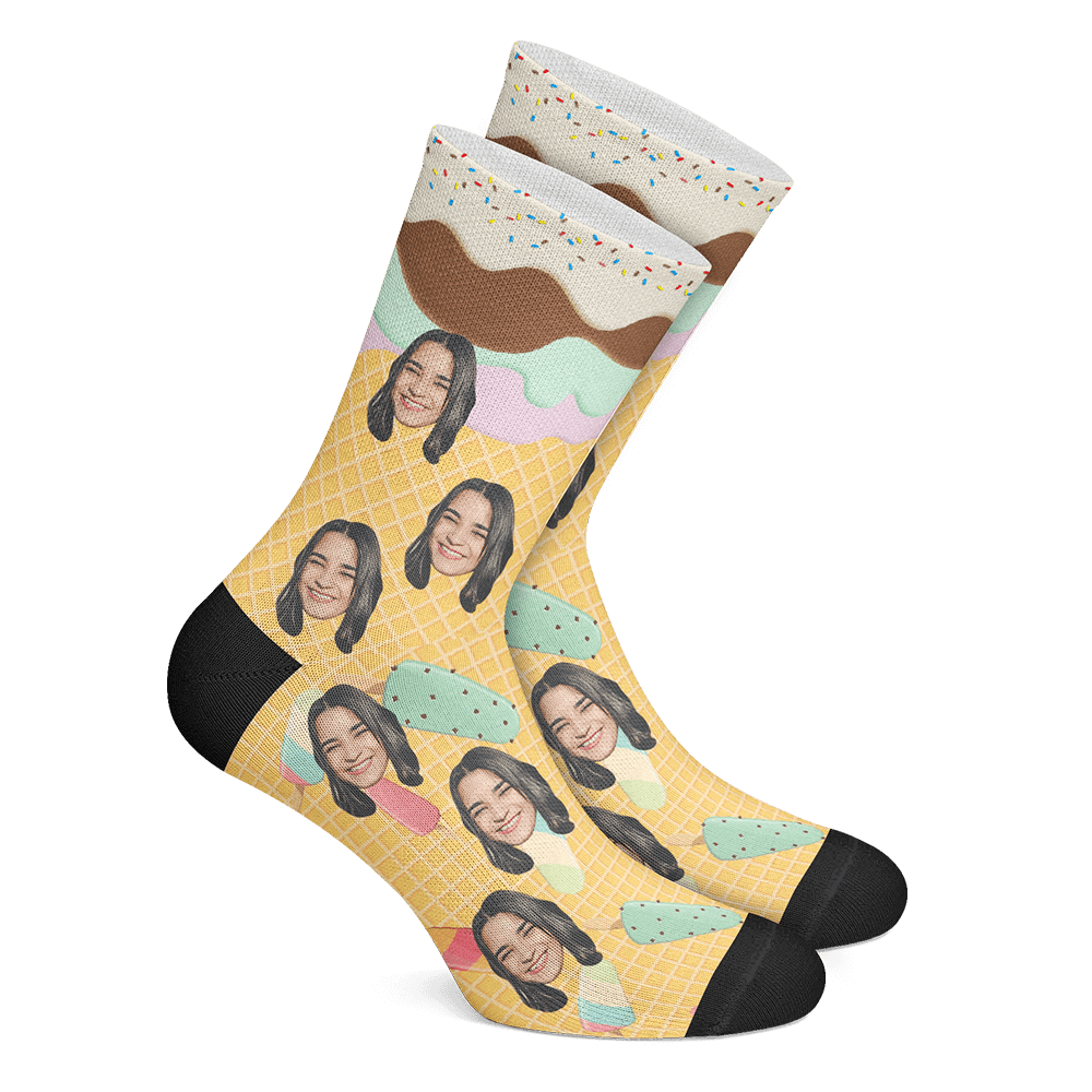Custom Icecream Socks - Facesboxeruk