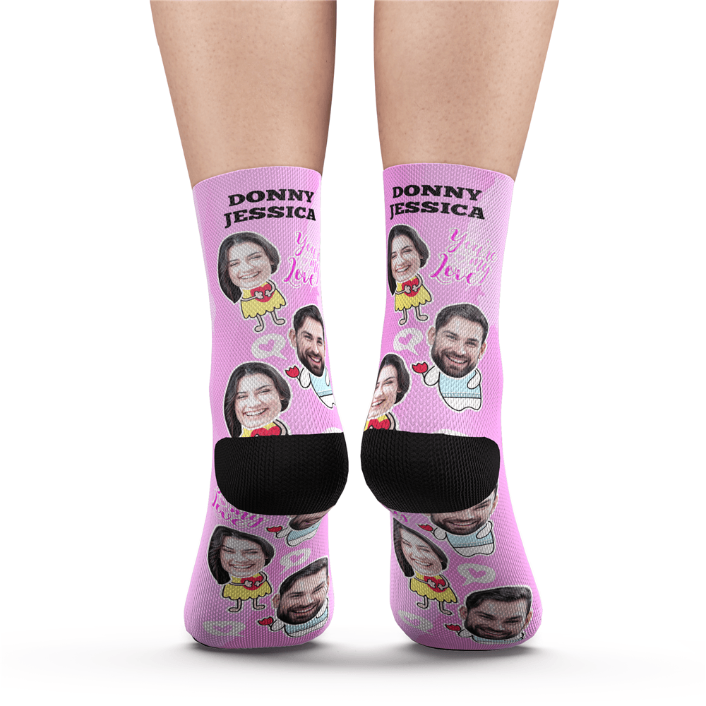 Custom Valentine's Day Socks With Your Text - Myfacesocksuk
