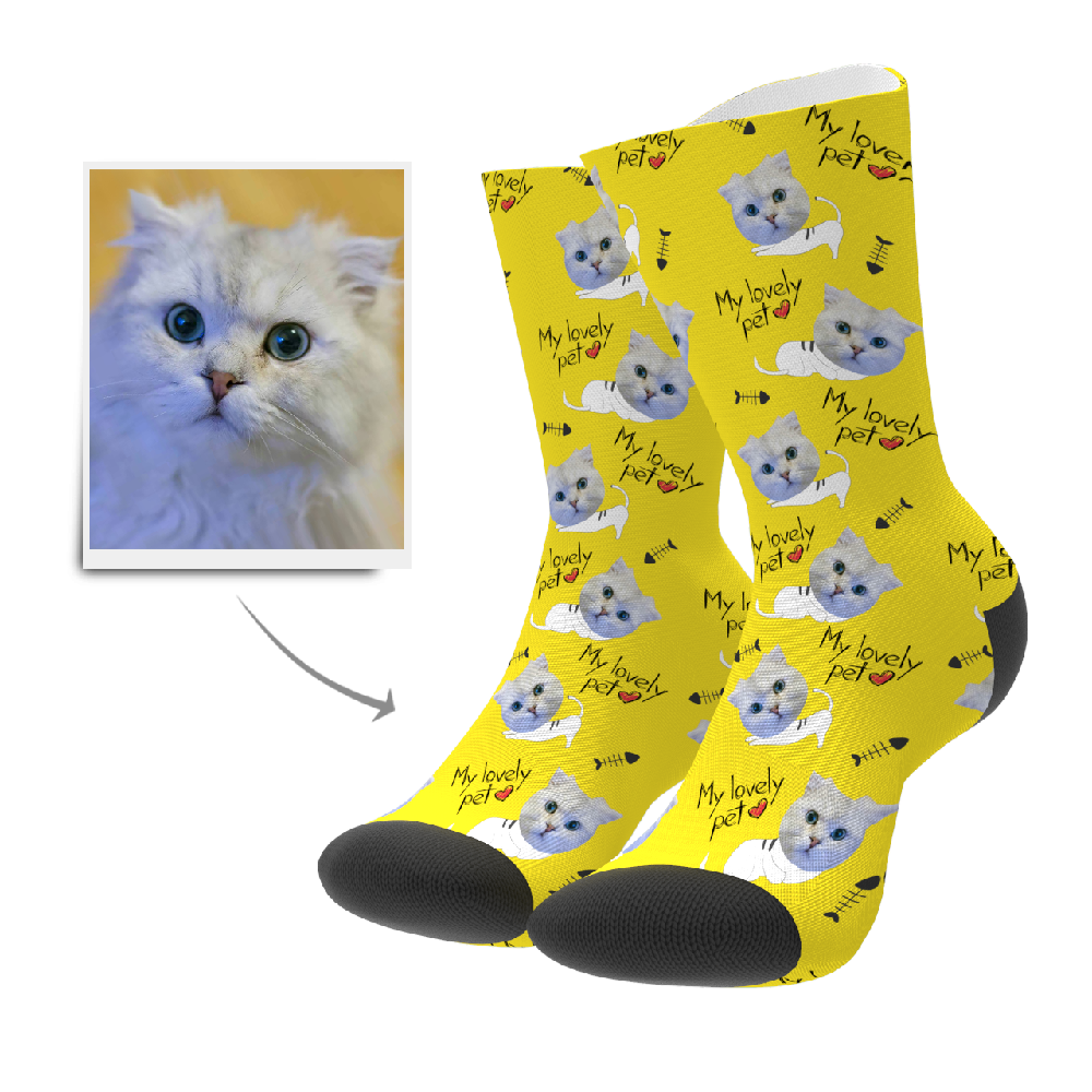 Custom Lovely Pet Socks - Facesboxeruk