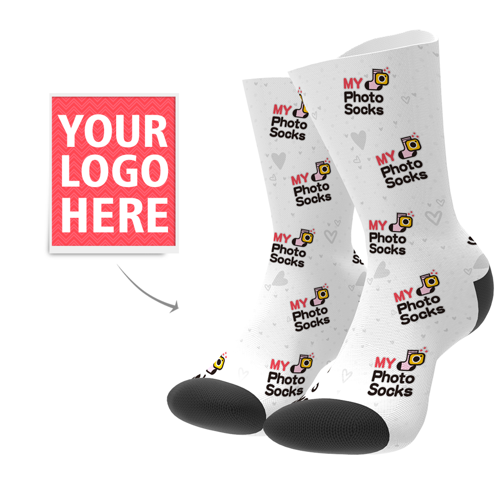 Custom Your Logo Socks - Facesboxeruk