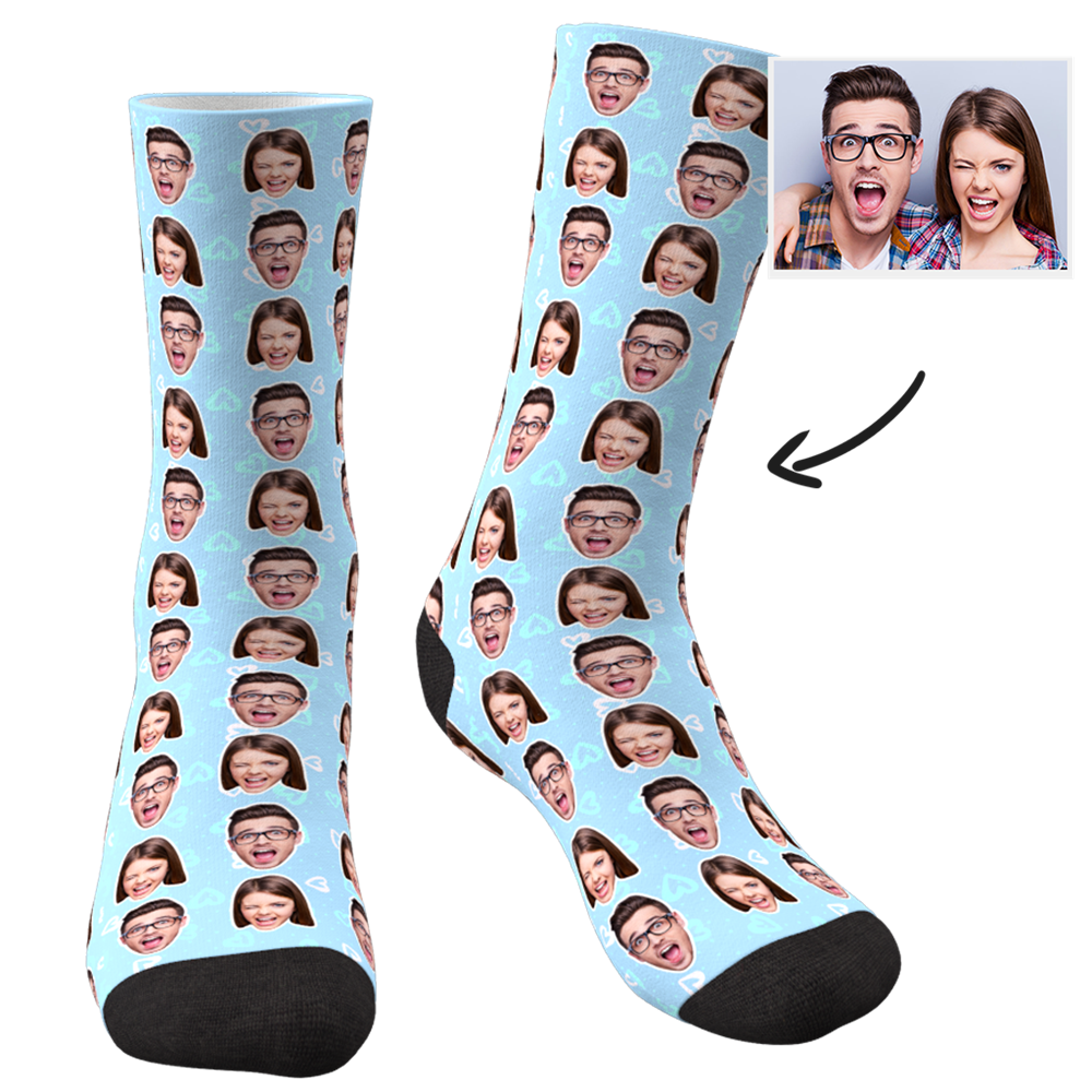 Personalised Face Socks Colorful- Multi Faces