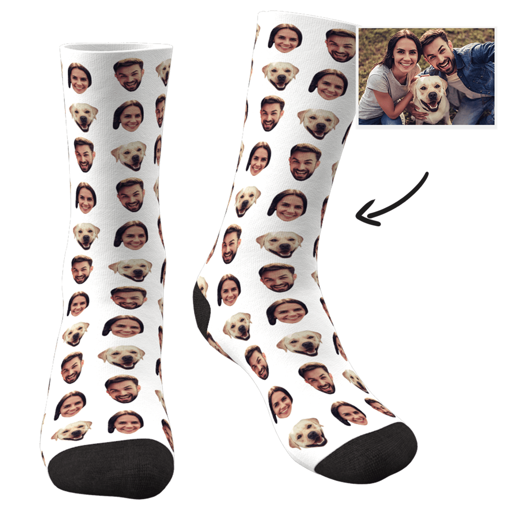 Custom Corlorful Socks With Your Photo - Facesboxeruk