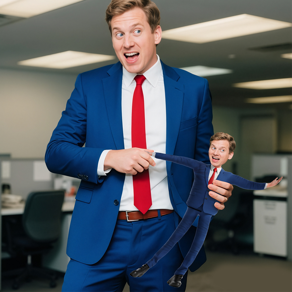 Custom Funny Personalized Mini Figure Keychain/Doll Face Sexy Valentine Wire Doll Gift - FaceBoxerUK