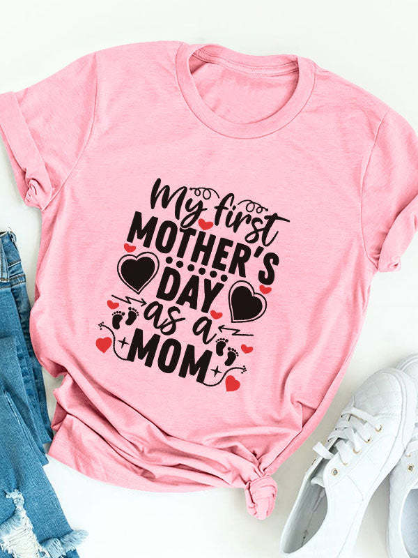 Personalised First Mother's Day T-Shirt Unique Shirt For Mom Mother's Day Gift
