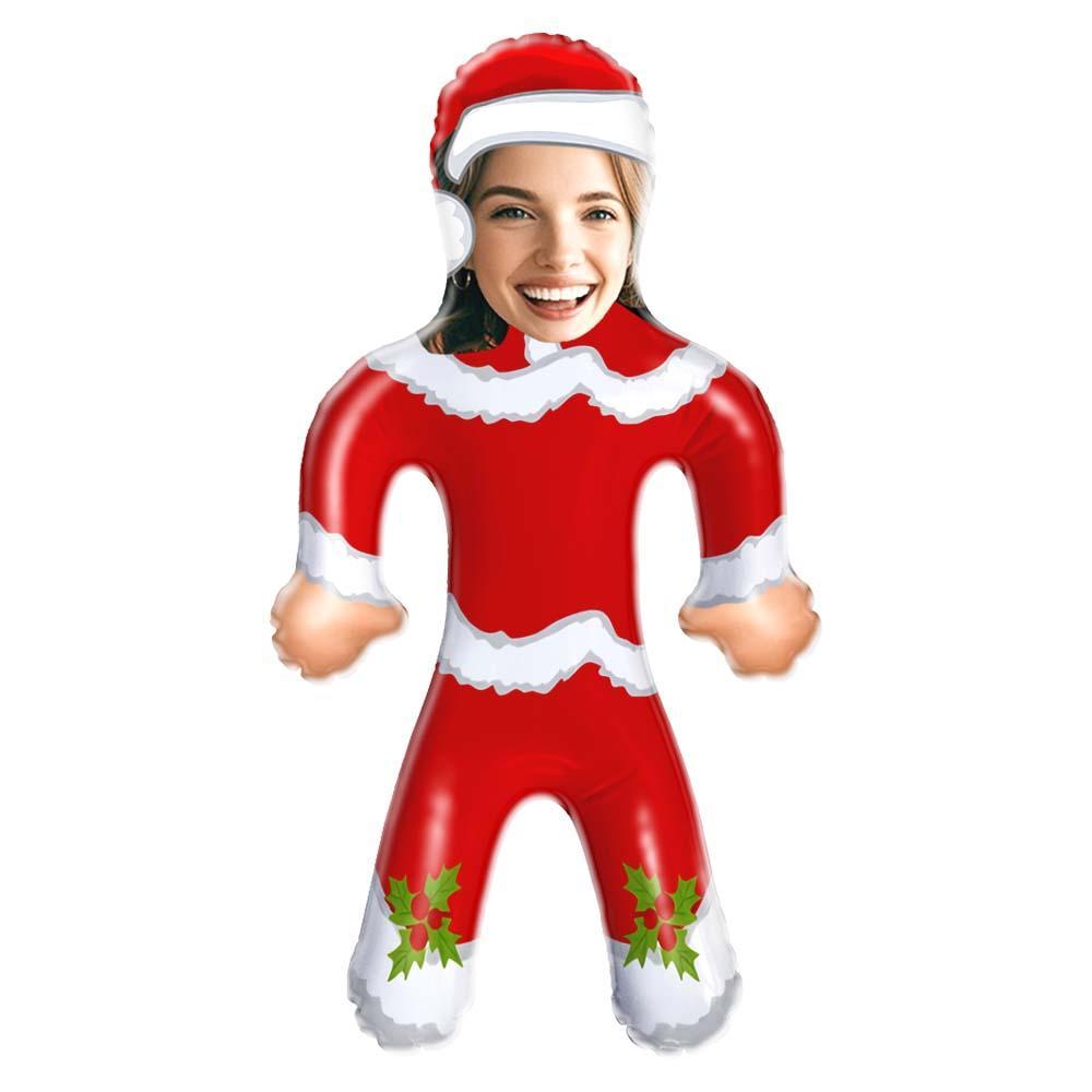 Custom Christmas Skirt Blow Up Doll Custom Face Air Minime Doll Funny Inflatable Doll Christmas Gift - FaceBoxerUK