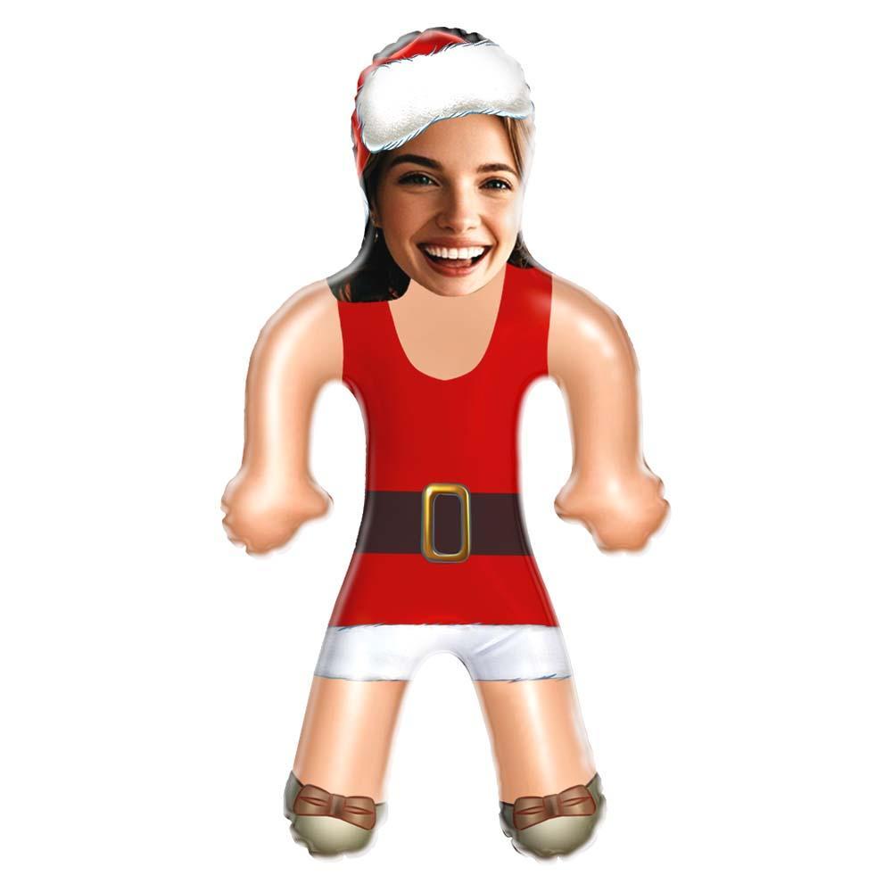 Custom Sexy Christmas Skirt Blow Up Doll Custom Face Christmas Air Minime Doll - FaceBoxerUK