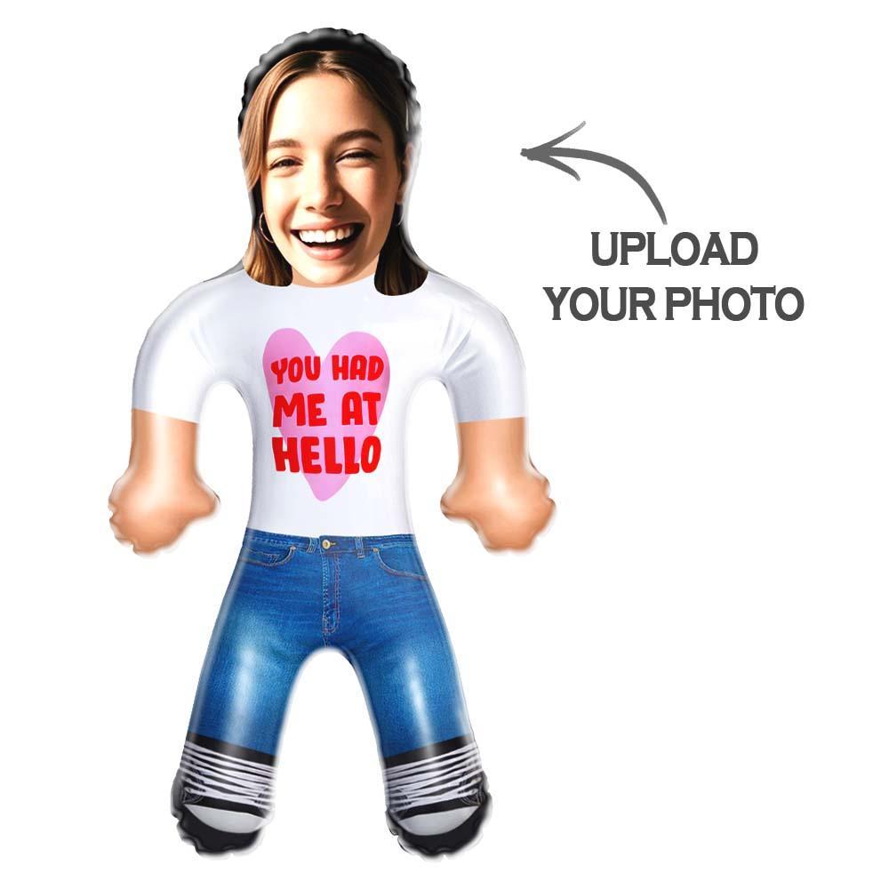 Custom Couple Doll Face Blow Up Doll Valentine's Day - You Had Me At Hello - FaceBoxerUK