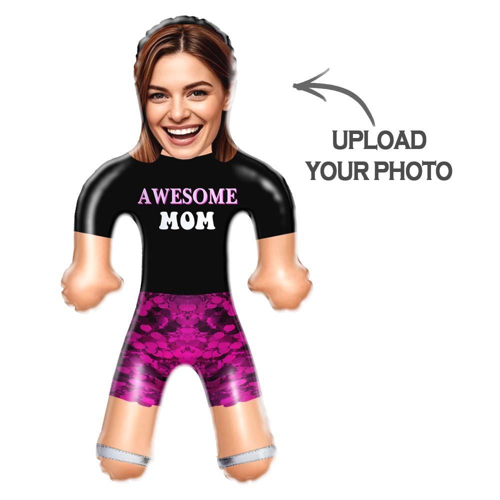 Awesome Mom Face Blow Up Doll – Pink Power Edition - FaceBoxerUK
