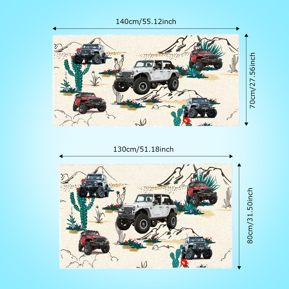 Custom Photo Car Beach Towel - FaceBoxerUK