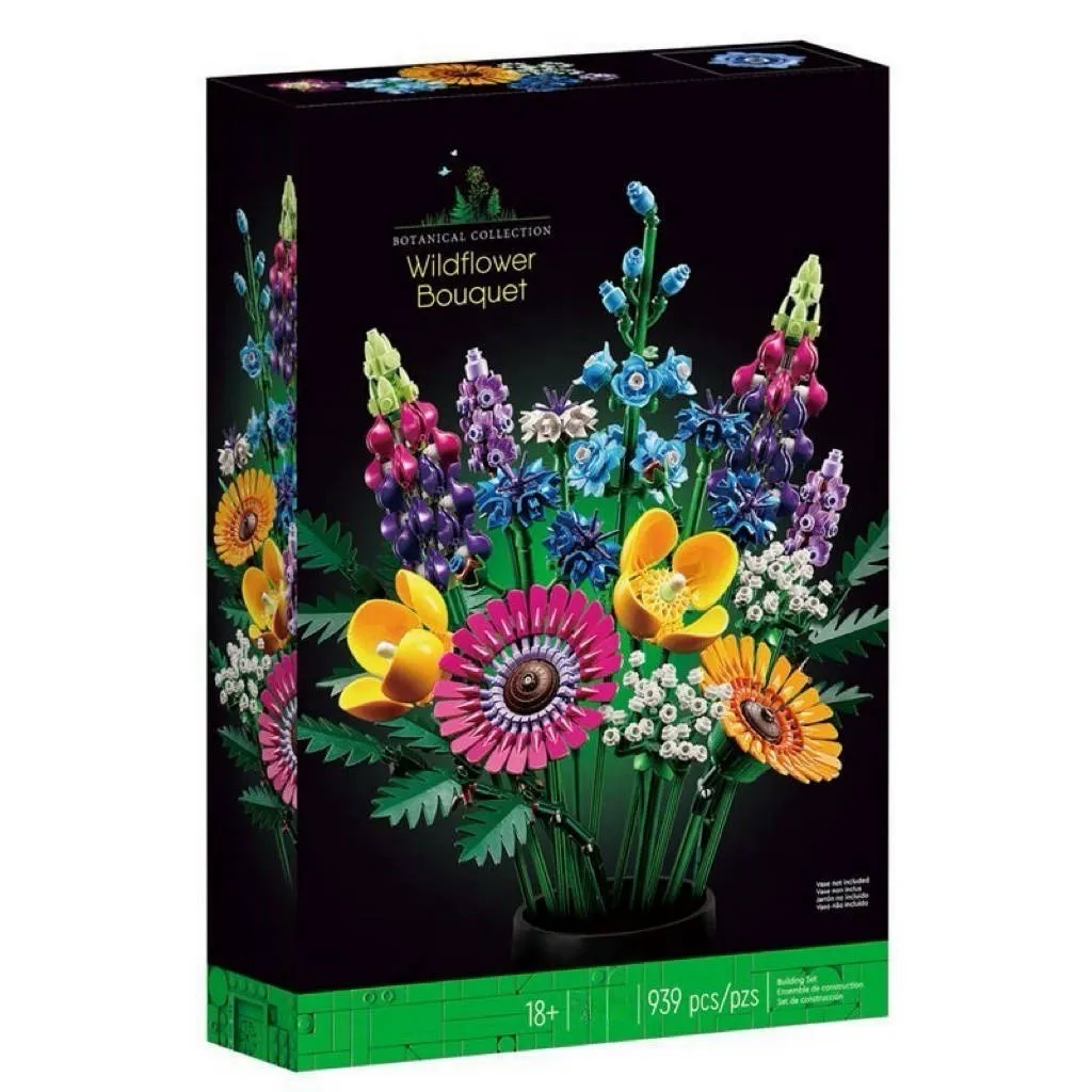 Eternal Bloom Gift for Christmas & Home Décor Flower Bouquet Building Blocks - FaceBoxerUK