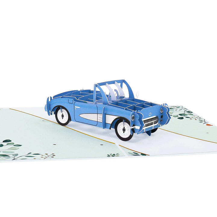 Classic Car Pop up Card for Father's Day - FaceBoxerUK
