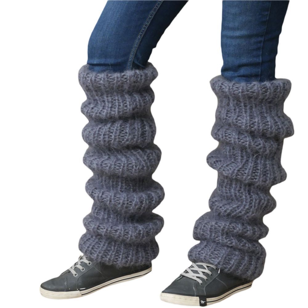 Knitted Over The Knee Socks Women Winter Leg Warmers Long Tube Pile Socks - FaceBoxerUK