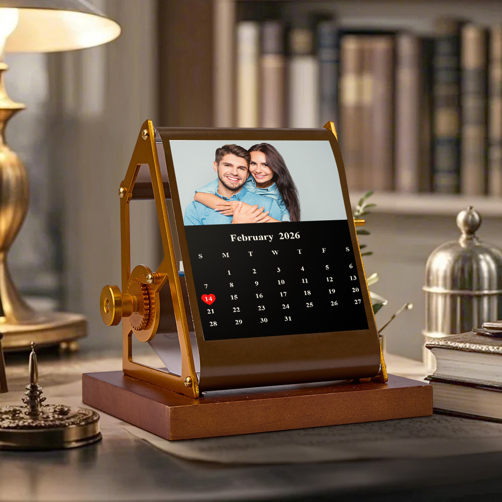 Personalized Flip Book Custom Calendar Flip Book Rotating Photo Album Gift for Her/Him, Memories in Motion Flipbook - FaceBoxerUK