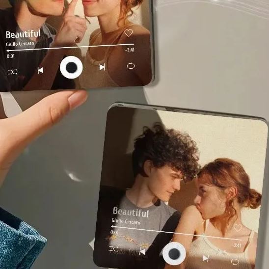 Personalized Photo Album Fridge Magnet Music Wall Photo Sticker Music Movement That Can Be Played Without Cell Phone
