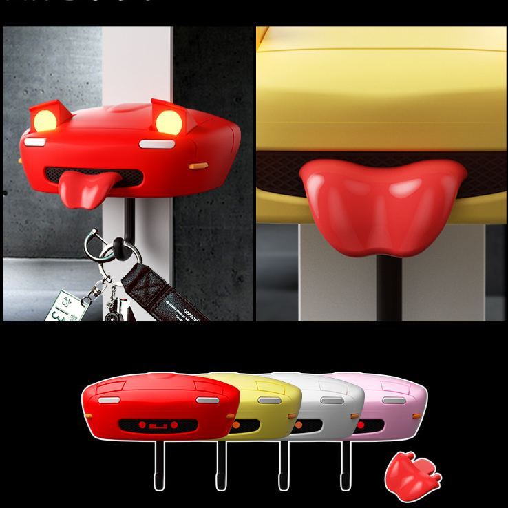 Car pop-up headlight key hook