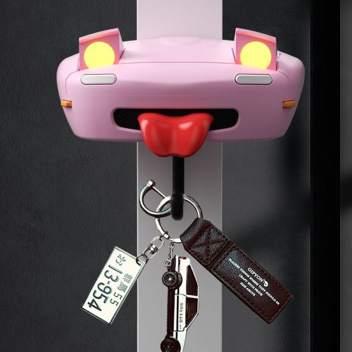 Car pop-up headlight key hook