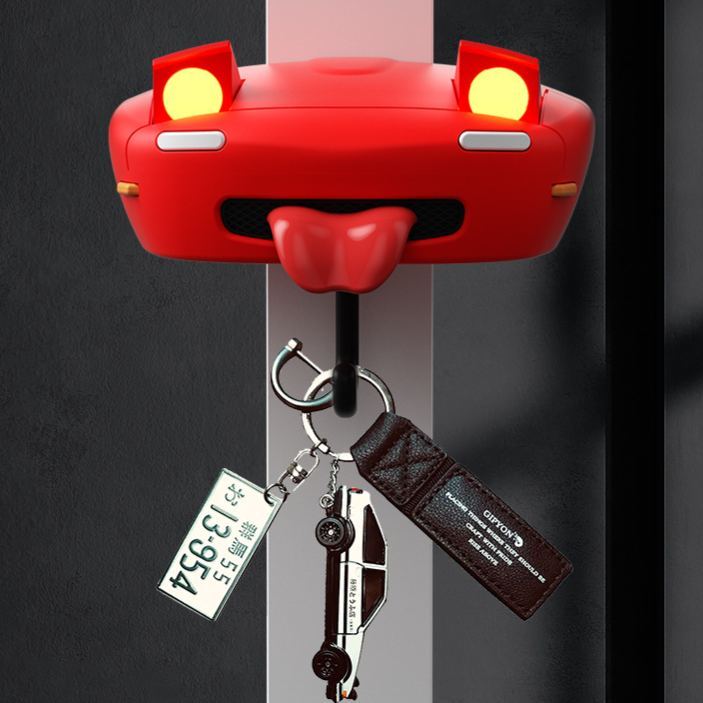 Car pop-up headlight key hook