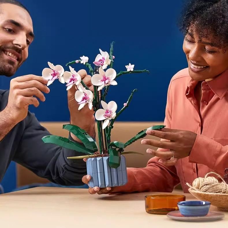 Eternal Bloom Gift for Christmas & Home Décor Flower Bouquet Building Blocks - FaceBoxerUK