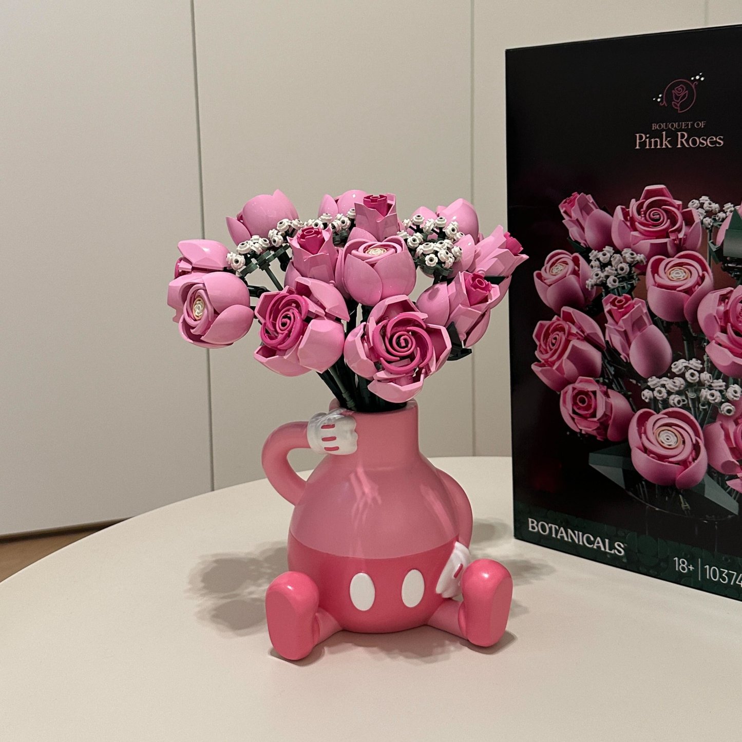 Cartoon Hand Rose Bouquet Building Blocks Creative Desk Decor & Romantic Gift For Couple - FaceBoxerUK