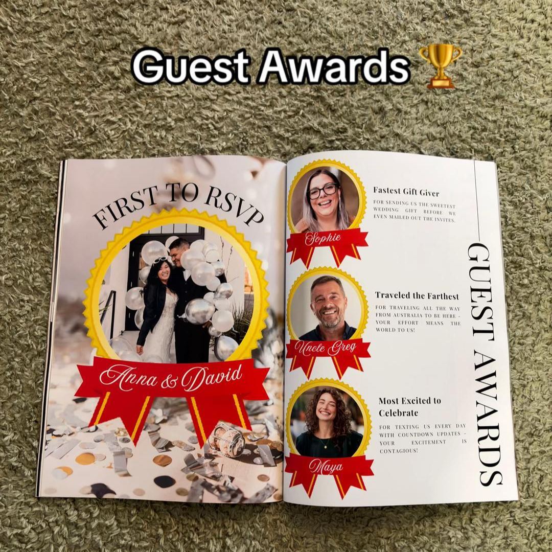 Personalized Magazine for Wedding Anniversary Gift for Married Couples on Valentine's Day - FaceBoxerUK