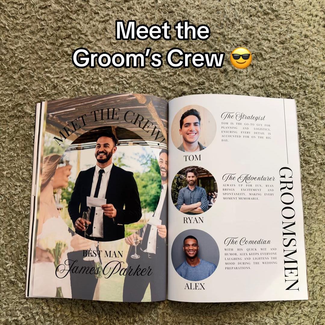 Personalized Magazine for Wedding Anniversary Gift for Married Couples on Valentine's Day - FaceBoxerUK