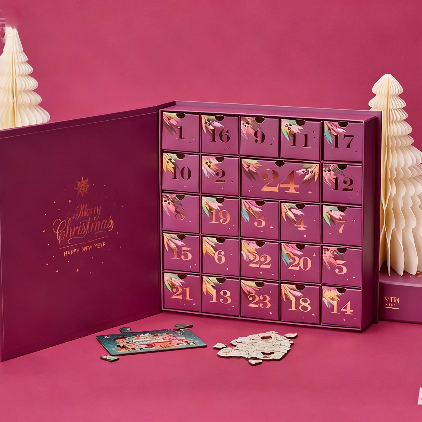 24 Days of Christmas - The Best of Wooden Puzzles Advent Calendar - FaceBoxerUK