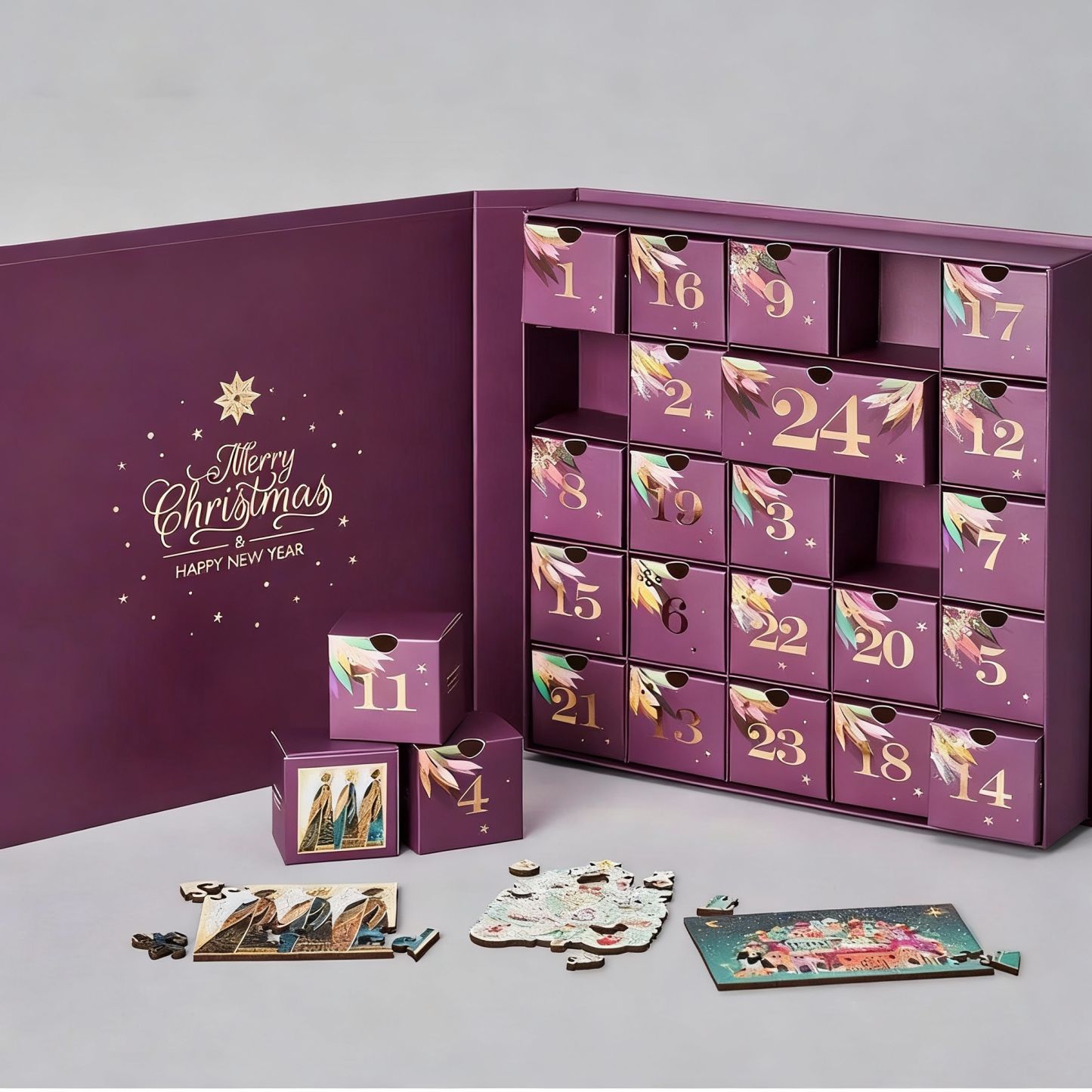 24 Days of Christmas - The Best of Wooden Puzzles Advent Calendar - FaceBoxerUK