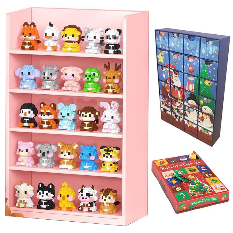 12/24 Days Christmas Advent Calendar Mini Christmas Building Blocks The Best of Creative Gift - FaceBoxerUK