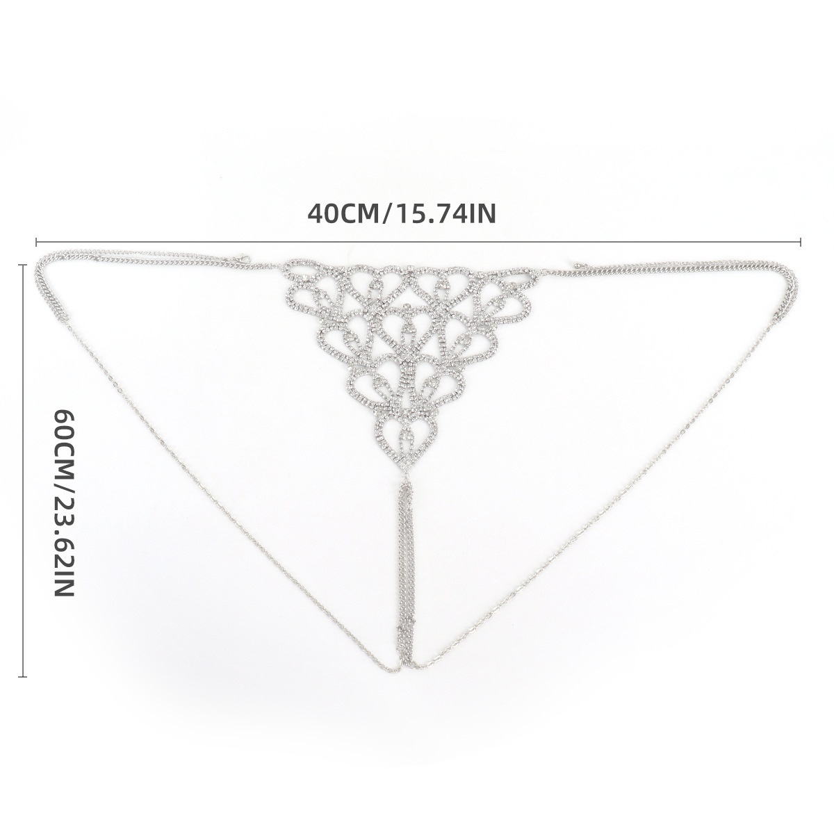 Sexy Rhinestone Lingerie Set, Luxury Bikini Body Chain, Valentine’s Jewelry Gift for Her