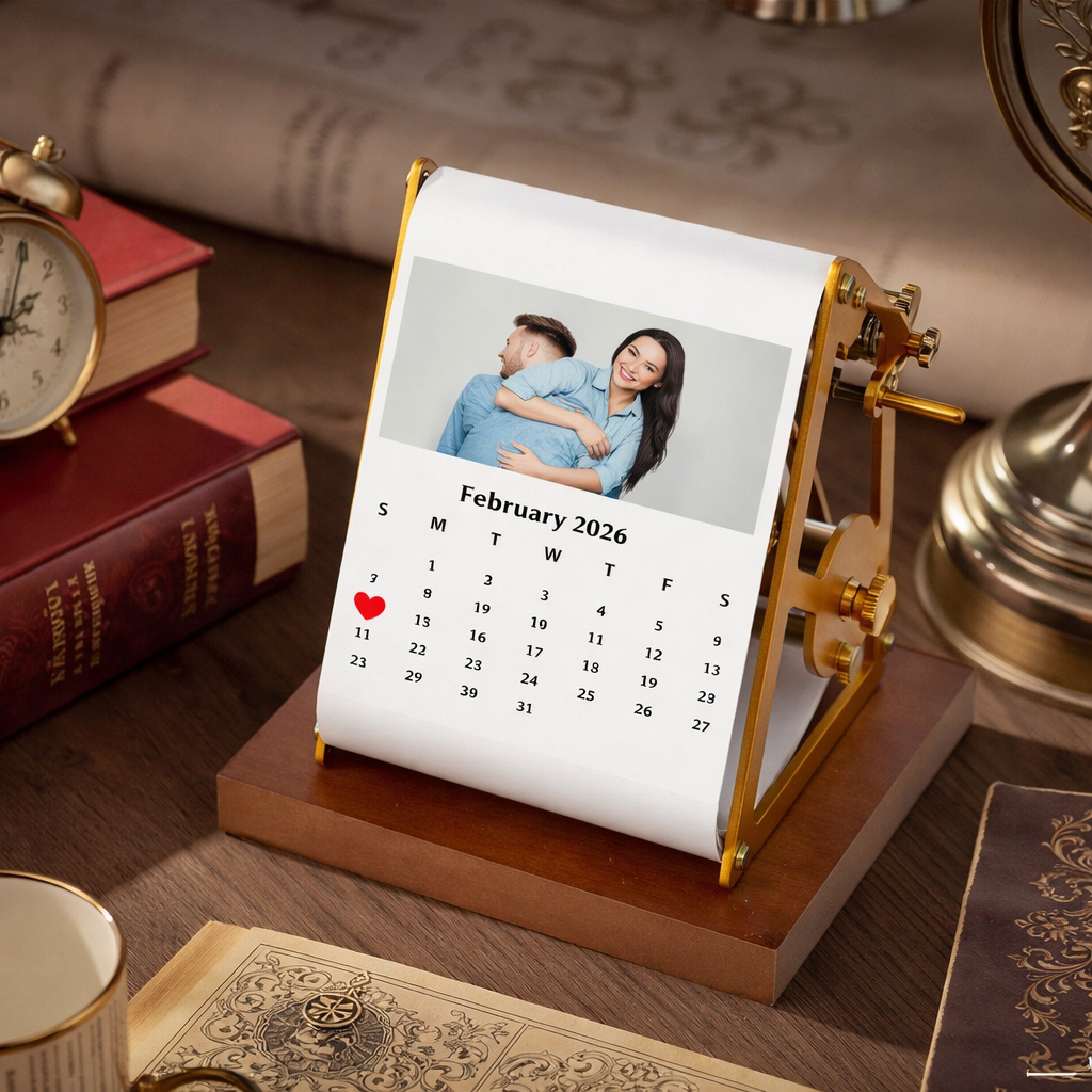 Personalized Flip Book Custom Calendar Flip Book Rotating Photo Album Gift for Her/Him, Memories in Motion Flipbook - FaceBoxerUK